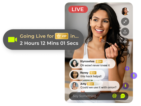Go Live for Cooking & Home Demonstrations​