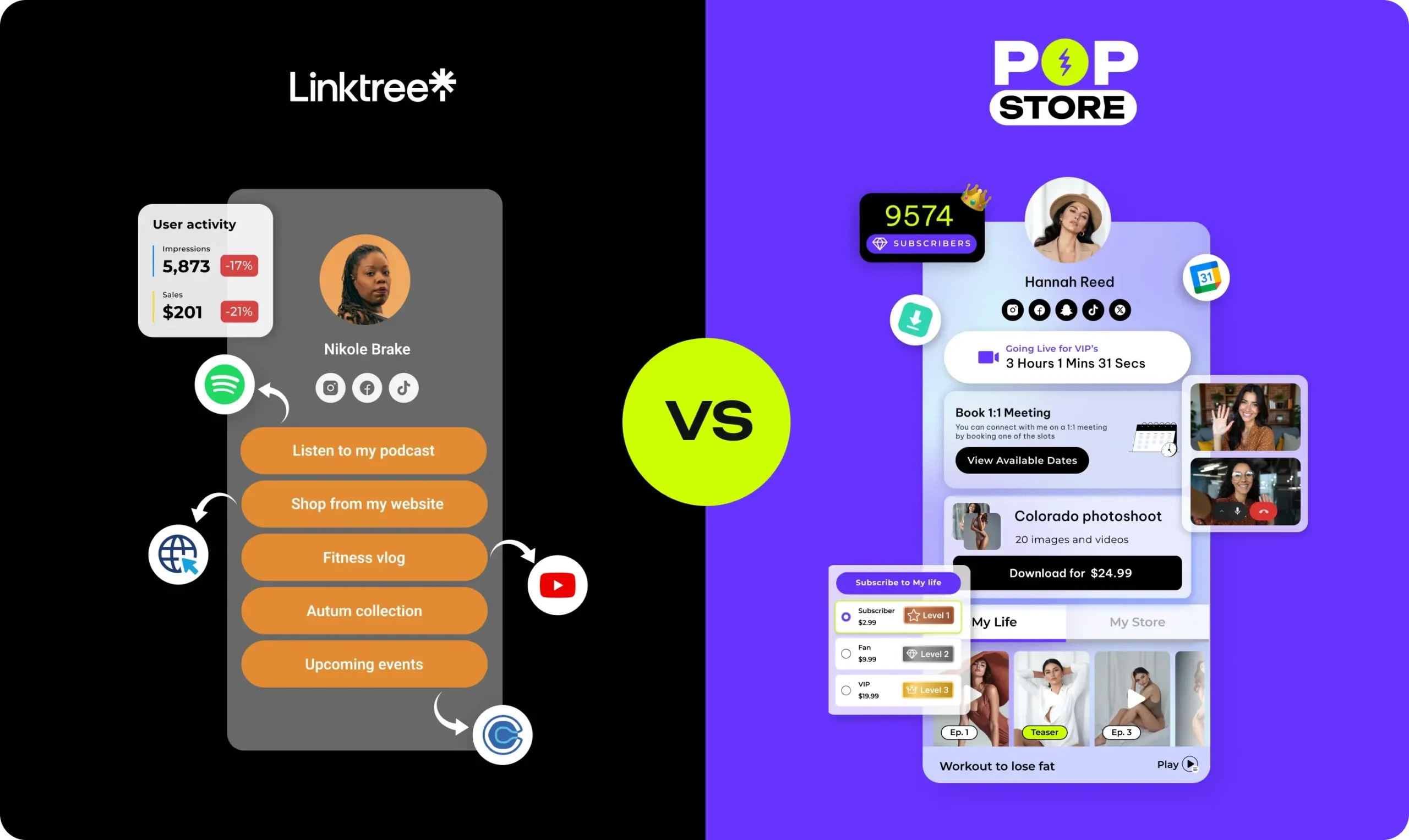 Linktree is Just for Links — Pop.store Is Your Entire Business