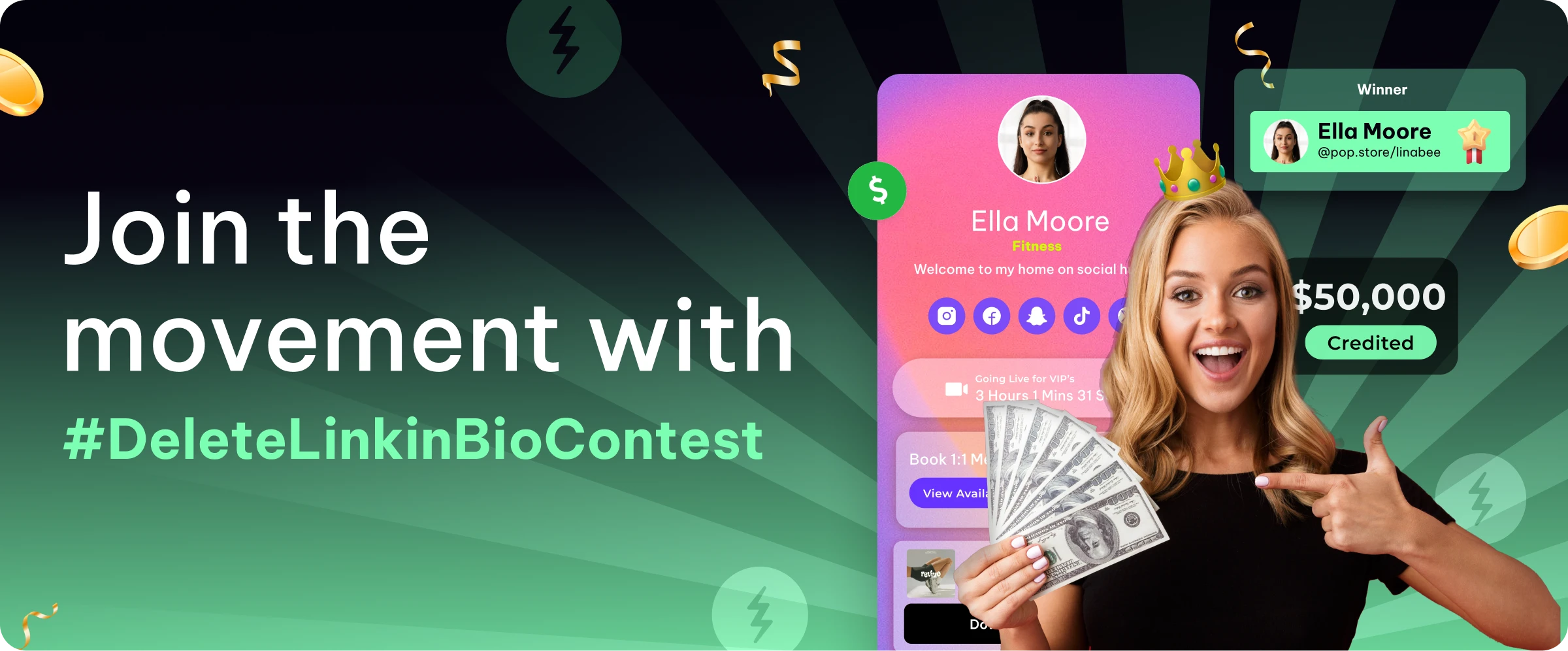 Join the movement with DeleteLinkInBio