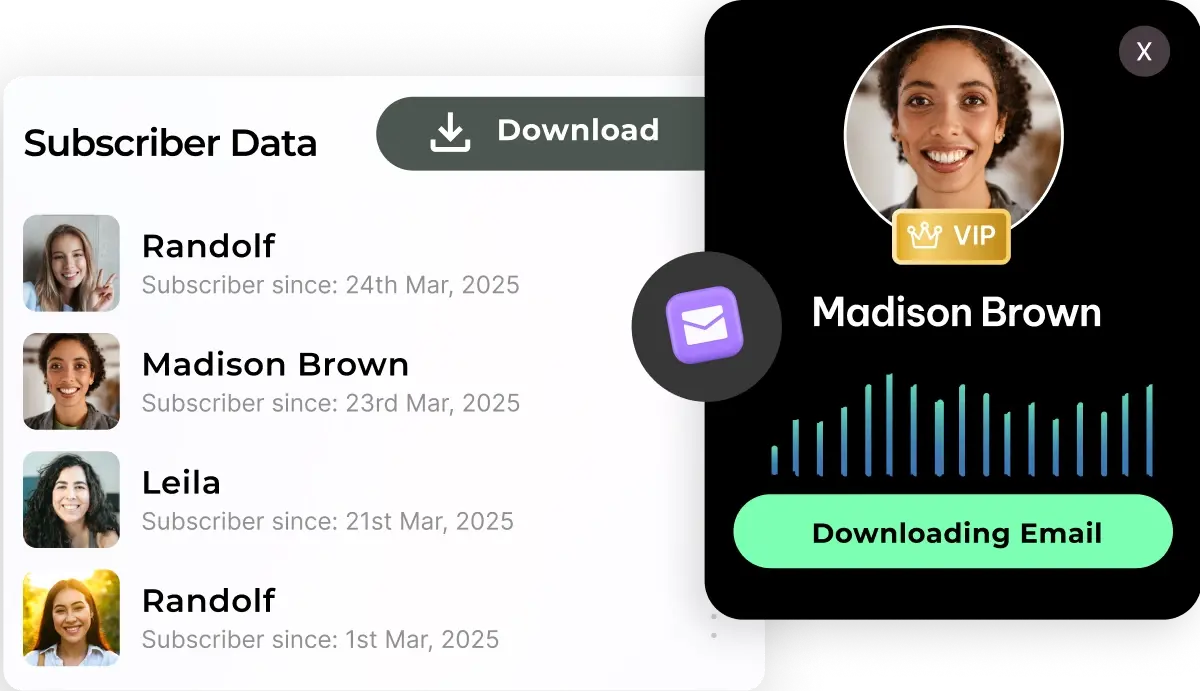 Own their contact information : Pop Store