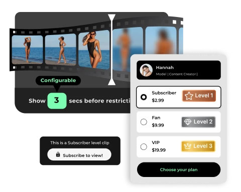 Restrict access by episode or parts of episodes