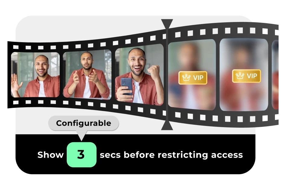 Restrict access by episode or parts of episodes