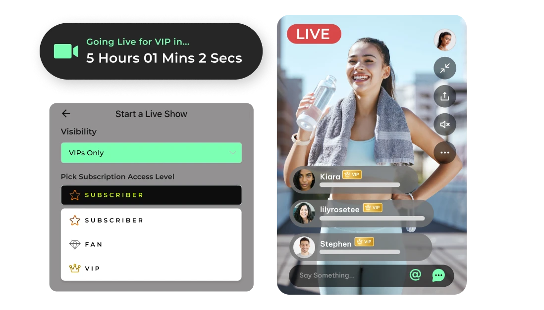 Go Live for VIPs, Build Loyalty & Engage