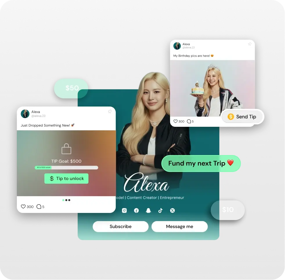 Create your first Tip Goal and make it something they’ll love to fund​