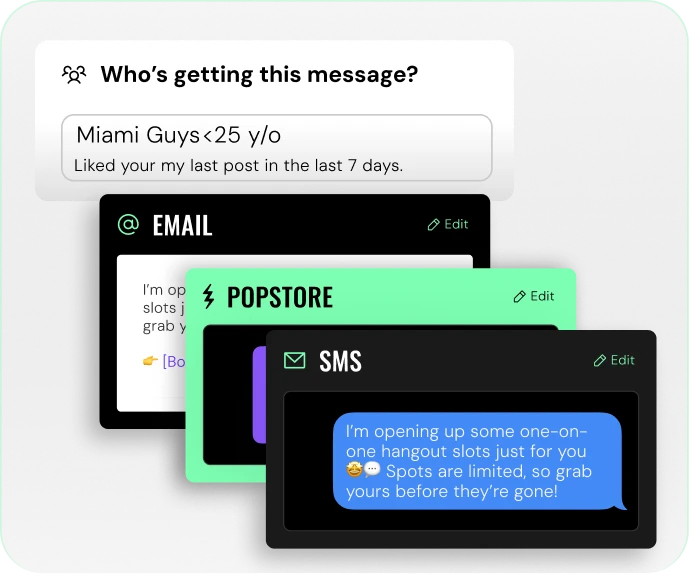 Connects seamlessly with messaging, email, and SMS