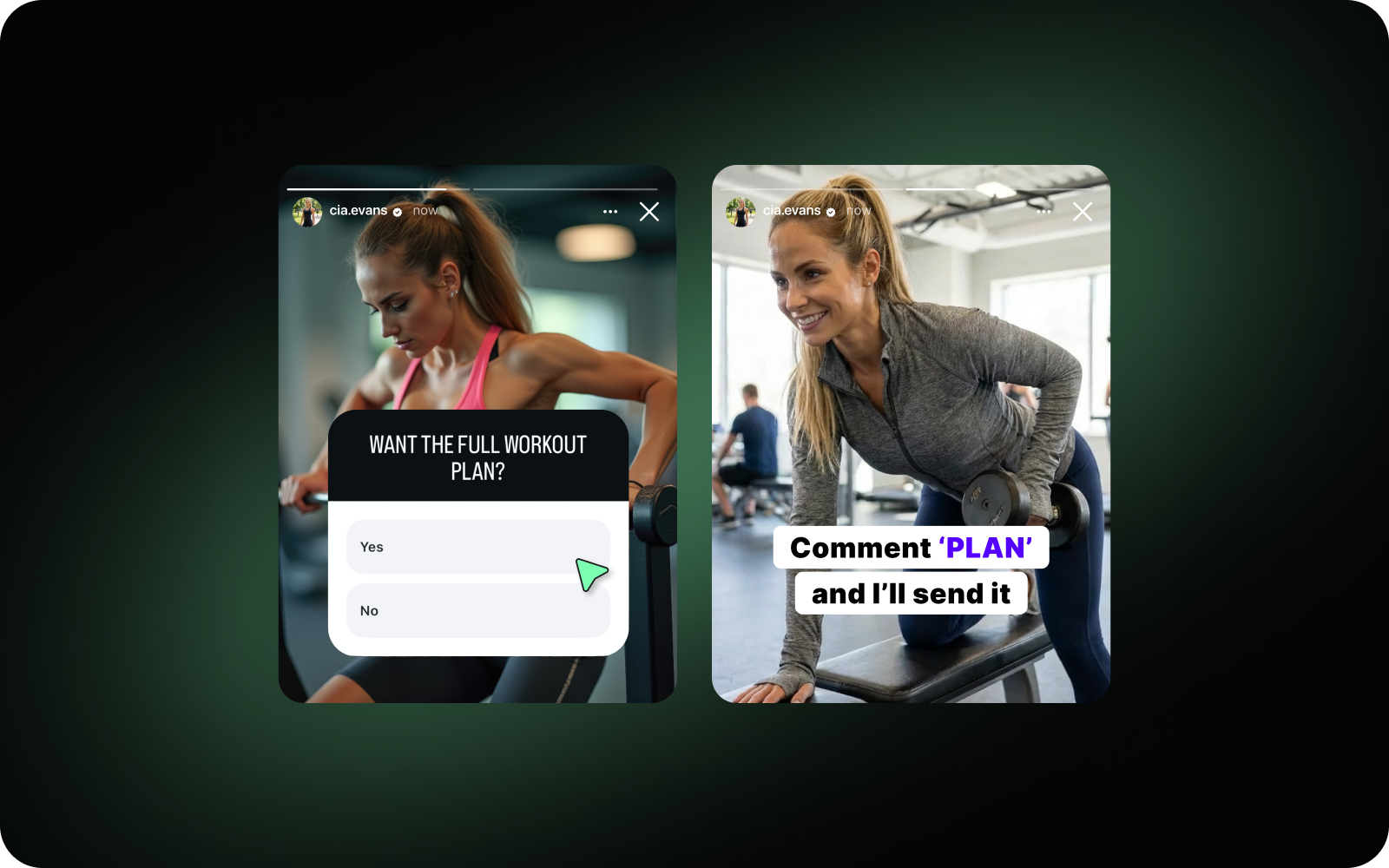 Story Pattern 2: Poll → Comment → DM